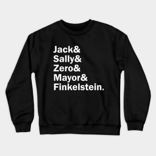 Funny Names x The Nightmare Before Christmas (Jack Skellington, Sally, Mayor, Zero, Professor Finelstein) Crewneck Sweatshirt